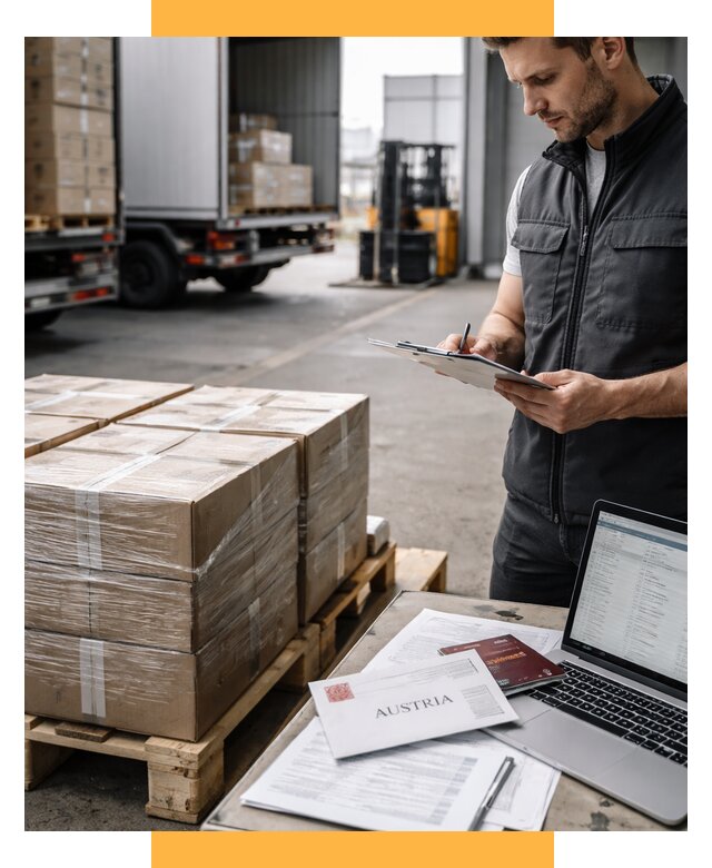 Доставка в Австрию от 67360 р. Логистика и экспорт СетСервис-Ктл